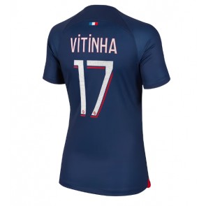 Lacne Ženy Futbalové dres Paris Saint-Germain Vitinha Ferreira #17 2023-24 Krátky Rukáv - Domáci